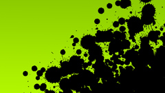 Flourescent green background ink