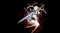 Flower petals anime girls