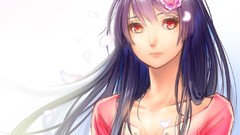 Flower petals black hair flower in hair