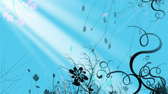 Flower spiral abstract