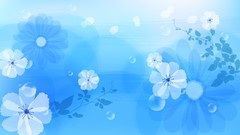 Flowers abstract artwork