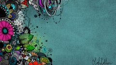 Flowers abstract canvas