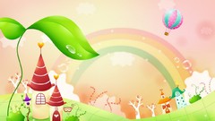 Flowers abstract colors artwork