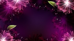 Flowers abstract multicolor