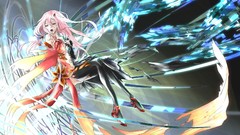 Flowers abstract Shoes Anime crystals dress navel Ribbons 