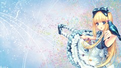 Flowers Animals Birds dress Alice in Wonderland sitting bows 