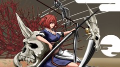 Flowers Animals water weapons Birds dress horns red eyes 