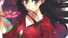 Flowers Anime anime girls fate stay night tohsaka rin artwork 