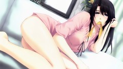 Flowers Anime anime girls innocent grey