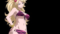 Flowers Anime black background blondes anime girls fairy tail 