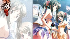 Flowers Anime Fairies two cities pink eyes anime girls brown 