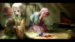 Flowers Anime piano anime girls crying touhou komeiji koishi 