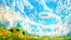 Flowers Anime scenic fantasy art skyscapes