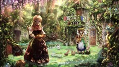 Flowers Anime shading artwork