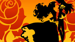 Flowers Anime silhouettes