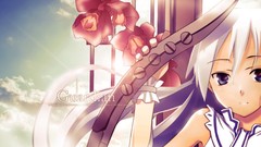 Flowers Anime white hair