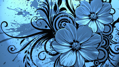 Flowers artwork abstract