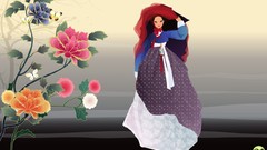 Flowers artwork Korean