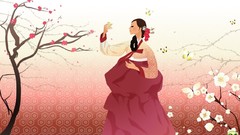 Flowers artwork Korean