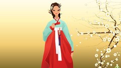 Flowers artwork Korean