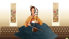 Flowers artwork Korean