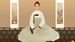 Flowers artwork vectors Korean