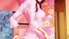 Flowers ass blush anime girls koume keito nipples no bra 