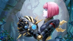Flowers balls android pink hair League of Legends orianna pale 