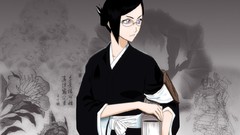 Flowers Birds Books bleach girls with glasses Nanao Ise