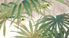 Flowers Birds painted