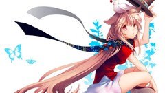 Flowers Birds roses Plants Anime hats blondes long hair anime 