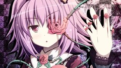 Flowers blood Anime anime girls touhou komeiji satori purple 