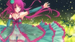 Flowers blush pink hair anime girls underwear panties original 