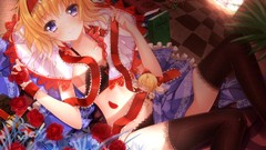 Flowers Books dolls roses Ribbons blondes lingerie indoors 