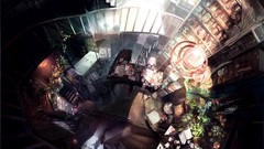 Flowers Books food horns white hair red eyes Ribbons cakes 