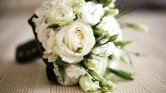 Flowers bouquet white roses