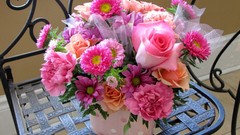 Flowers bucket artwork