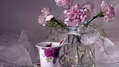 Flowers bucket cups