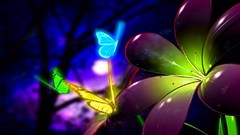 Flowers Butterflies artwork