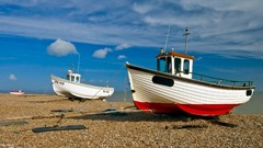 Flowers clouds Boats pebbles Beaches vehicles skyscapes