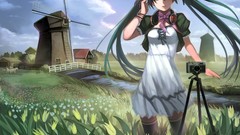 Flowers clouds headphones tulips windmills dress Cameras 