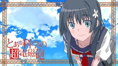 Flowers clouds text Anime faces schoolgirls blush smiling long 