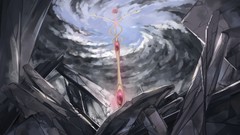Flowers clouds weapons bows mahou shoujo madoka magica