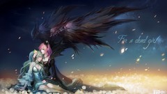 Flowers dead lights wings dress angels artwork Dark Angels