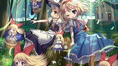 Flowers dolls dress artist paintings Shanghai drawings bows 