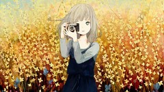 Flowers dress Cameras blondes