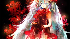 Flowers dress hats hatsune miku vocaloid underwear panties soft 