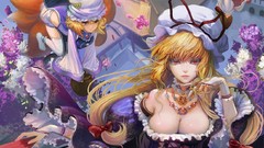 Flowers dress hats Jewelry flying red eyes bows fans blondes 