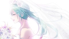 Flowers dress hatsune miku vocaloid