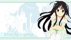Flowers dress Ribbons long hair anime girls brunettes akiyama 